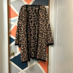 Women’s cheetah print cardigan